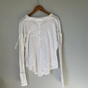 We The Free Oversized Relaxed Knit Ribbed Boho Blouse Top White Women's Size XS thumbnail 2
