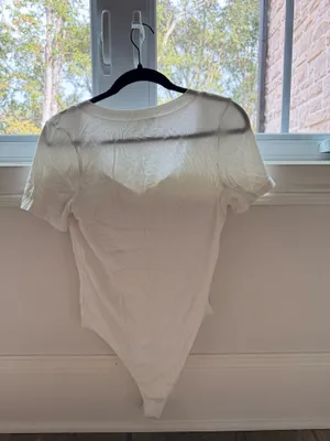 White boutique body suit Size M thumbnail 2