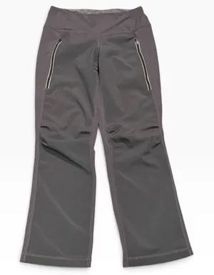 Lululemon Run: Free Pant Coal Grey Pockets W5221S Size 6 Softshell Outdoor Warm thumbnail 1