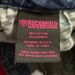 Rock & Roll Denim Aztec Print Flare Jeans SZ 28 Western Boho Southwestern Hippie thumbnail 5