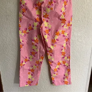 Lilly Pulitzer Crop Pants Pink 6 Women Floral Bi-Stretch Tropical Summer thumbnail 8