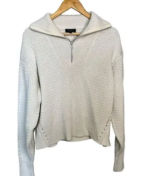 Rag & Bone Lena Cotton Half Zip Sweater thumbnail 5