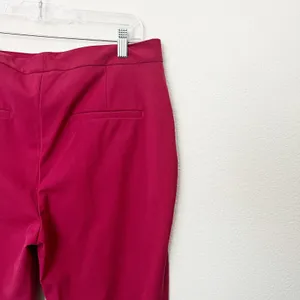 [ZARA] Red High Rise Straight Leg Ankle Length Trouser Work Career Pants NWT 10 thumbnail 6