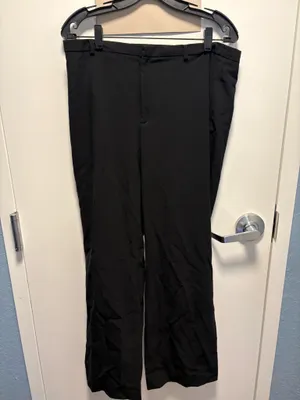 GAP Women's Black Dress Pants Straight Leg Flat Front Solid Regular Fit thumbnail 11