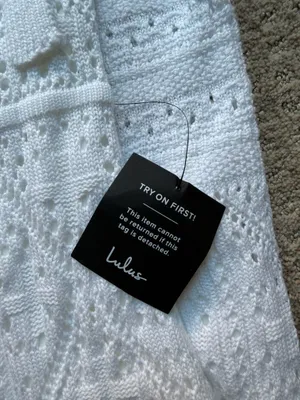 Lulus White Crochet Midi Dress thumbnail 3