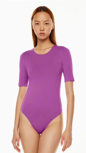 Artizia x Babaton Bodysuit Fitted Short-Sleeve Contour Crew Halfsleeve Thong thumbnail 1