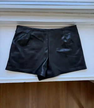 ZARA Leather Skort thumbnail 4