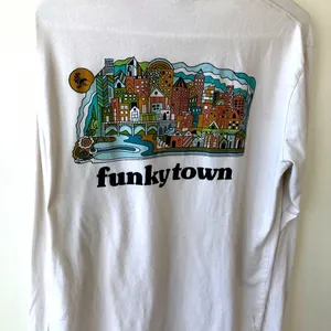 Funkytown LARGE Long sleeve T Shirt Made In USA thumbnail 1