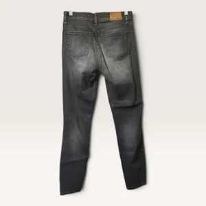 Madewell High Riser Skinny Jeans 26 Faded Black Distressed Ripped Knee Denim thumbnail 3