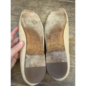 Vince Womens Leah Square Toe Leather Ballet Flats Beige Nude Size 40 US 9 thumbnail 7