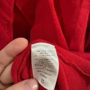 Talbots Red Button-Front Women's Sweater Cardigan thumbnail 4