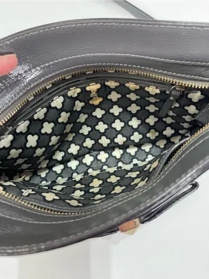 Kate Spade New York Gray Small Leather Crossbody Bag Outside Pocket Coquette thumbnail 2