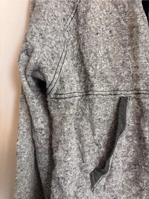Free People FP Movement Gray Lightweight Cropped Hoodie with Drawstring thumbnail 5
