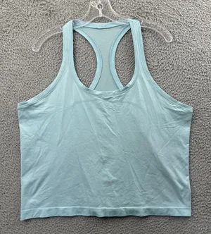 Lululemon‎ Swiftly Tech Racerback Tank Top 2.0 Race Length Cyan Blue Women's 14 thumbnail 1