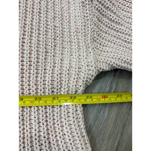 Aerie Women’s Small Blush Pink Chunky Knit Mock Neck Oversized Sweater Cozy thumbnail 6