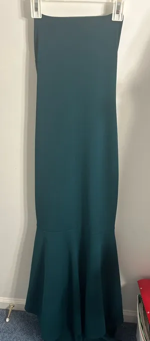 Lulus Strapless Green Maxi Dress thumbnail 1