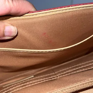 Nordstrom red Crossbody purse clutch thumbnail 8