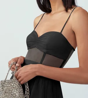 Fame and Partners Corset Tiered Gown thumbnail 4