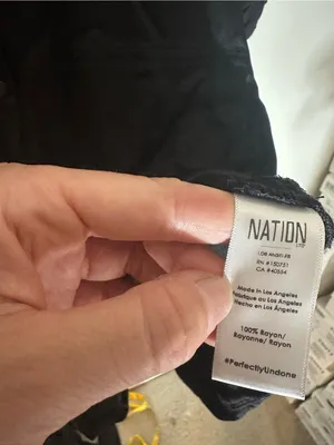 Nation LTD Revolve Ezra satin romper xs black thumbnail 4