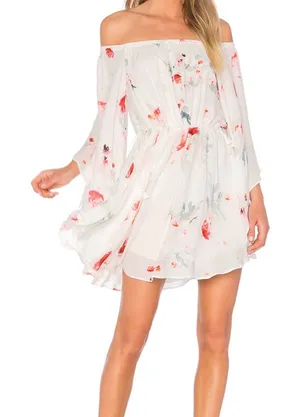 The Jet Set Diaries Isabella Mini Dress in Isabella Floral Print thumbnail 1