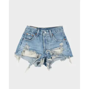 Levi's Denim Shorts Women 24 Blue 501 Original High Rise Distressed Cut Off thumbnail 2