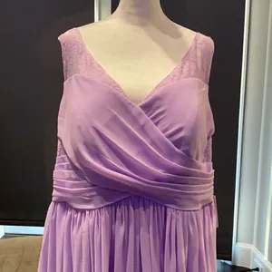 Women’s A-Line V-Neck Chiffon Prom Formal or Bridesmaid Dress Size 18W NWT thumbnail 6