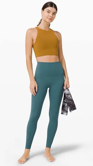 Desert Teal Wunder Under Lululemon Leggings thumbnail 1