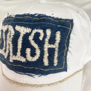 Notre Dame Irish trucker hat embroidered braided reworked thumbnail 5