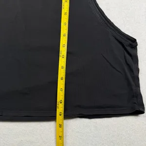 Lululemon Cut Back Crop Tank Women’s Size 10 Large Black Open Back Yoga Tank thumbnail 5