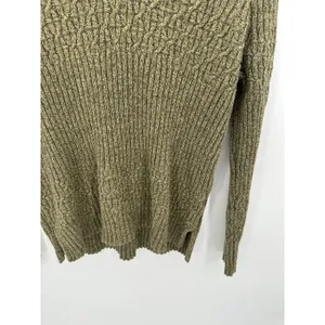 Natural Reflections Green Knit Fisherman Sweater Women‎ Sz M Earth Fall Minimal thumbnail 3