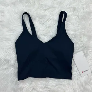 Lululemon Align Cropped Tank Top True Navy Size 4 W1DUVS thumbnail 2