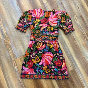 Farm Rio Spring Bananas Belted Black Mini Dress thumbnail 5