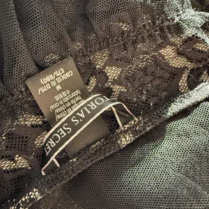 Victoria’s Secret Black Halter Top M Medium Sheer Mesh Lace Slip Dress Lingerie thumbnail 10