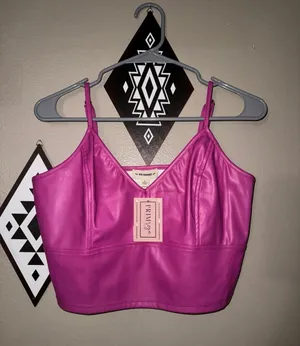 ee:some Pink Crop Top thumbnail 1