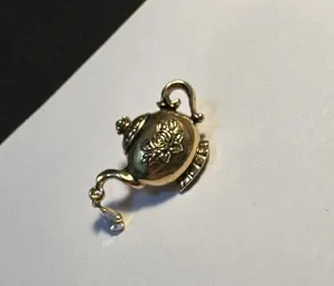 Signed Avon Teapot Brooch Tack Pin Gold Tone thumbnail 2