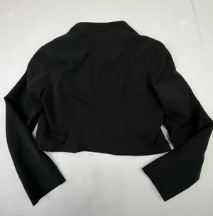 Kenzie Women's Black Cropped Double Breasted Military Style Jacket Size 12 thumbnail 5