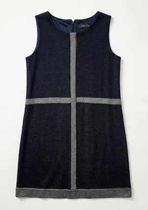 Misook Retro Shift Mini Dress Size Small thumbnail 1