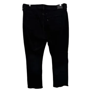Levi's Classic Straight Jeans Women 18 Black Excellent Stretch Denim Mid Rise thumbnail 7