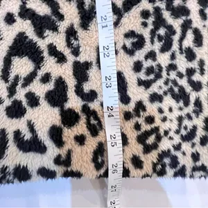 Chaps Ralph Lauren Leopard Fleece Vest Cozy Mob Wife Indie Sleaze Sz L Cabincore thumbnail 12