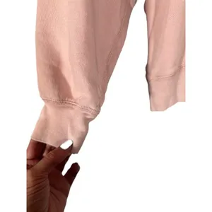J. Crew Pink Long Sleeve Crew Neck Pullover Sweatshirt Women Sz M thumbnail 4