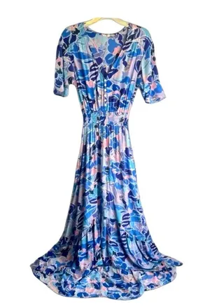Anthropologie Abel the‎ Label Boho Floral Maxi Hi Low Dress Size Small thumbnail 7