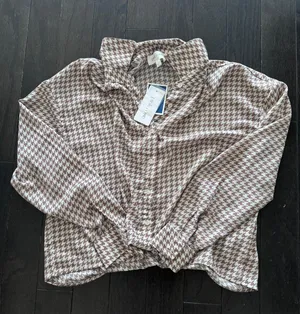 Blush Pink Button Up Top thumbnail 1