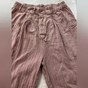 Free People Living in the City Seamed Pink Relaxed Pants thumbnail 11