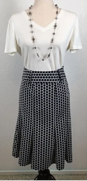 ‎Carole Little polkadot fit & flare skirt 4 Corpcore BusinessSiren thumbnail 1