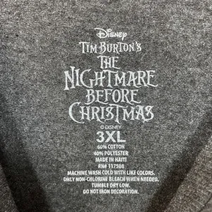 The Nightmare Before Christmas Jack Skellington Be Naughty T-Shirt 3XL thumbnail 4