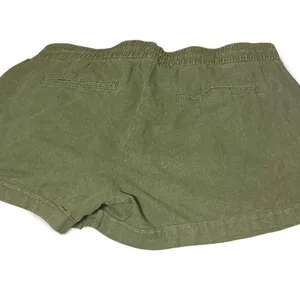 Old Navy Olive Green Drawstring linen blend Shorts thumbnail 4