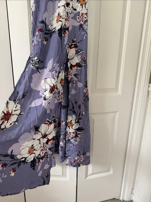 Altar'd State Lavender Floral Halter Maxi Dress thumbnail 5
