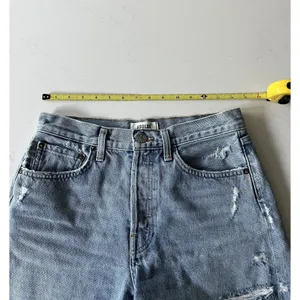 AGOLDE Parker Long Shorts in “Swapmeet” light vintage indigo wash size 25 thumbnail 6