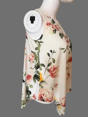 First Love Cream Floral Halter Camisole thumbnail 3