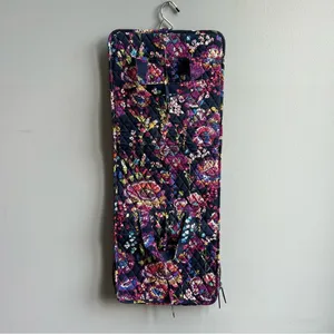 Vera Bradley Quilted Floral Hanging Organizer Travel Tote Bag in Navy thumbnail 5